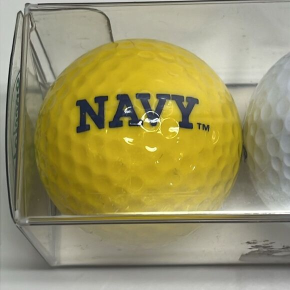 NULA 3-ball Package Golf Ball Gift Set Collegiate Naval Academy NAVY- Vintage - Picture 7 of 9